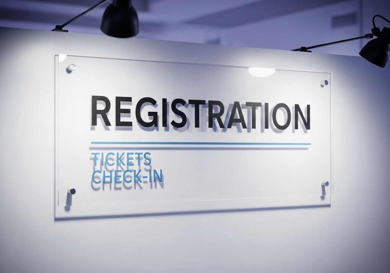 Registration Point Sign Acrylic Signs - Oregon City Signs