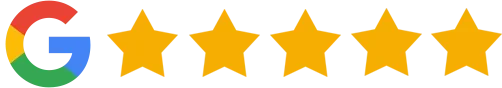 Google five-star review graphic